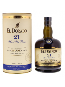 El Dorado Rum 21 Years 70cl. 43°