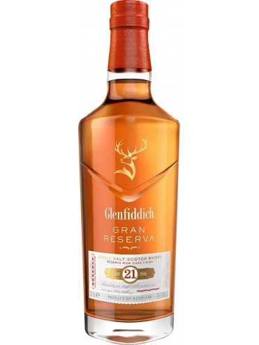 Glenfiddich 21 years Reserva Rum Cask Finish Single Malt 70cl.